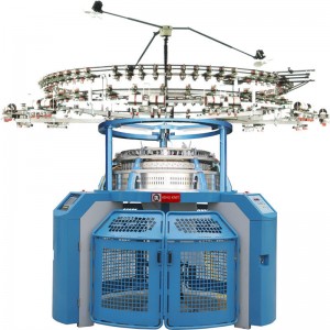 Máquina circular de tricô computadorizada de alta velocidade de malha dupla de fábrica