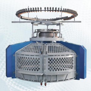 Fábrica de alta velocidade computadorizada de alta velocidade única malha aberta máquina de tricô circular